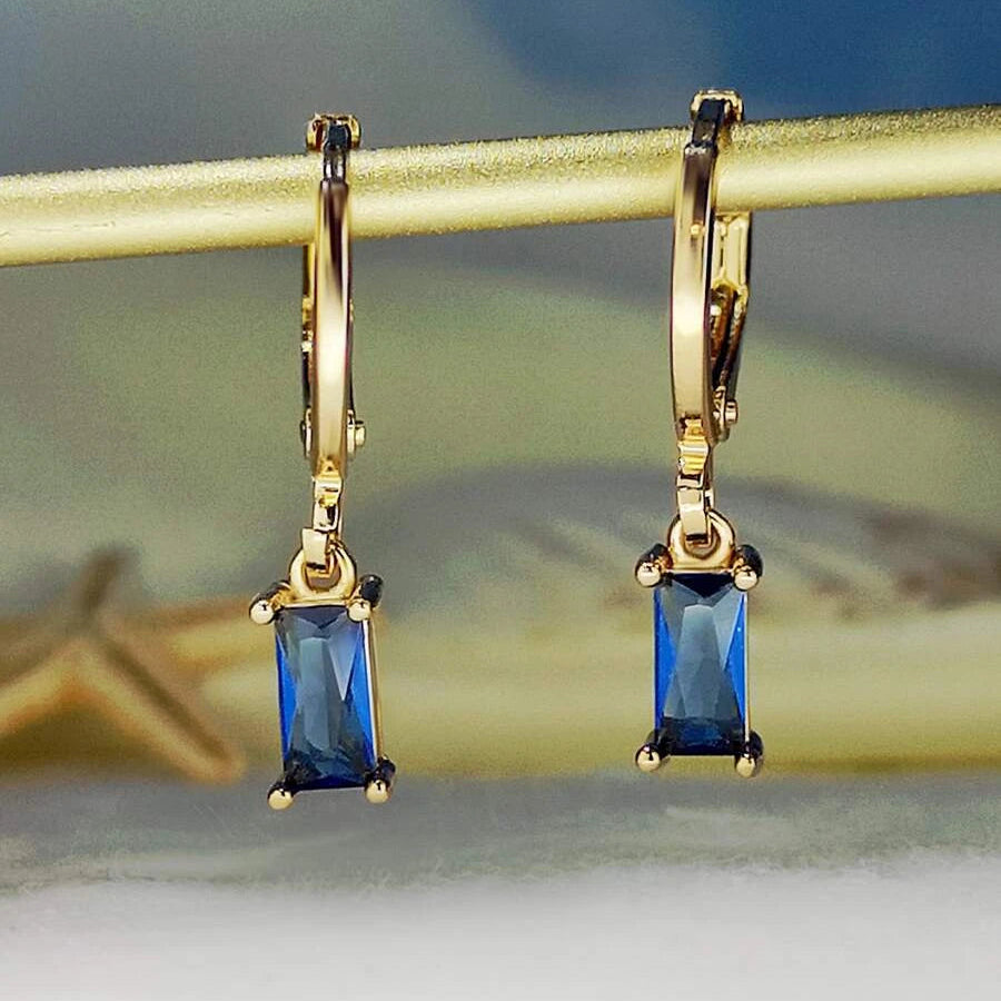 Cubic Zirconia Earrings in Gold