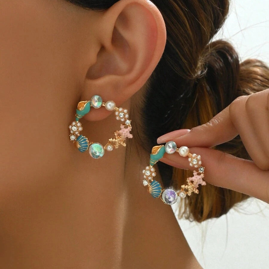 Seashells and Starfish Earrings