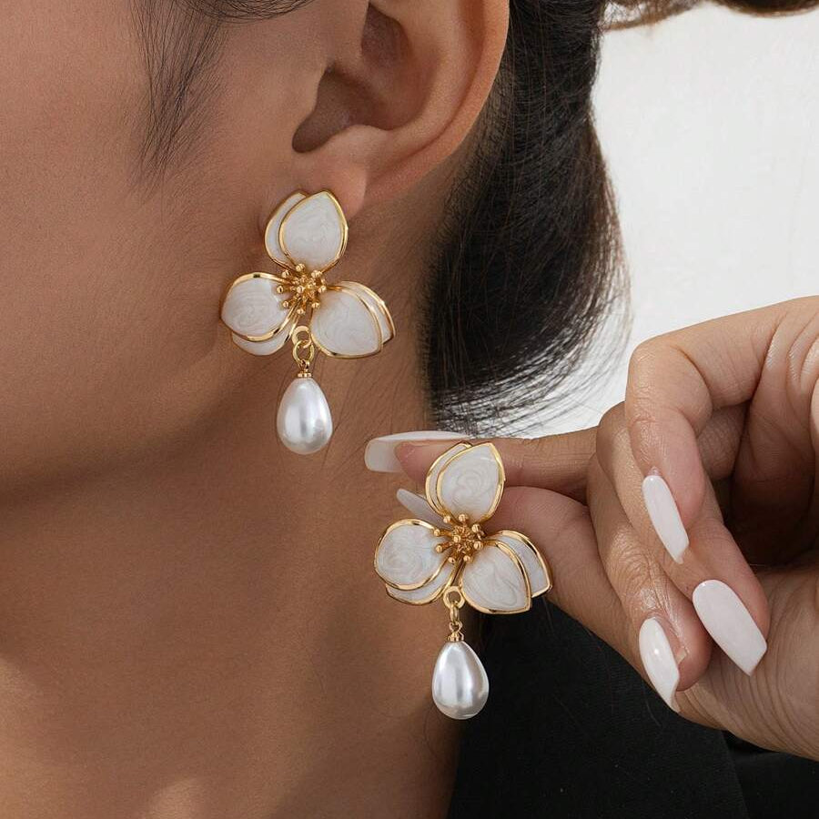 Elegant Lotus Earrings