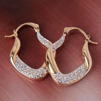 Elegant Zirconia Embellished Earrings