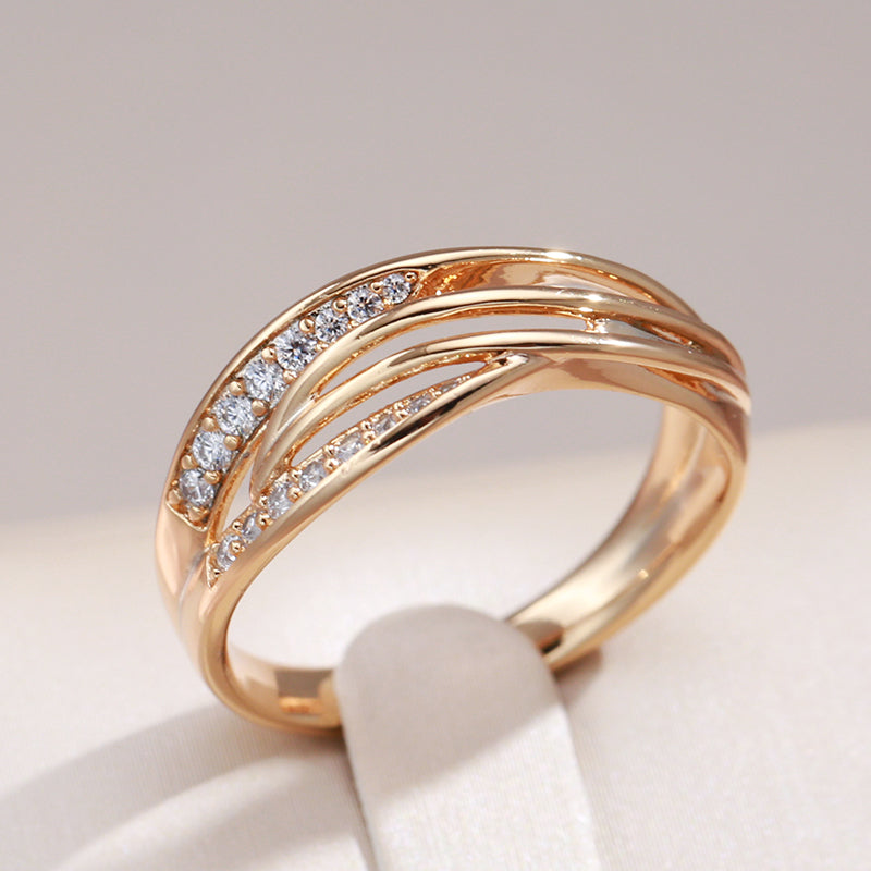 Elegant Zirconia Layer Ring