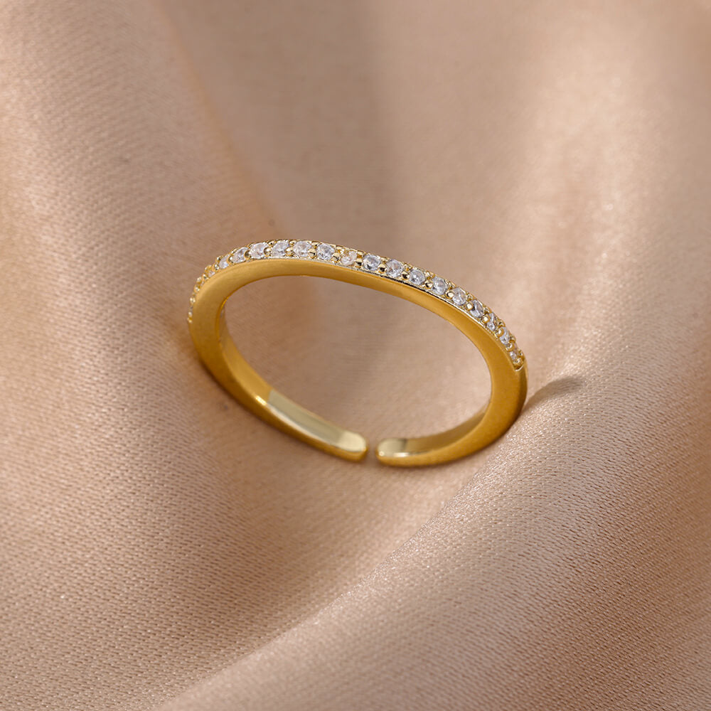 Mini Zircon Adjustable Ring