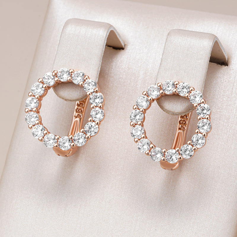 Elegant Crystal Studded Earrings